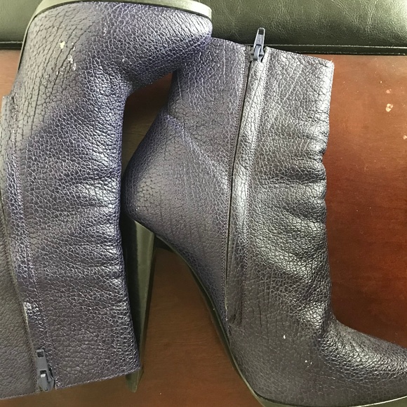 3.1 Phillip Lim Purple Leather Jayne Ankle Boots - Picture 8 of 8
